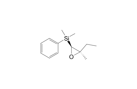 Silane, (3-ethyl-3-methyloxiranyl)dimethylphenyl-, trans-