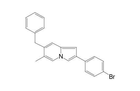 6-Methyl-2-(4-bromophenyl)-7-phenylmethylindolizine