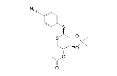 4-CYANOPHENYL-4-O-ACETYL-2,3-O-ISOPROPYLIDENE-1,5-DITHIO-BETA-D-XYLOPYRANOSIDE