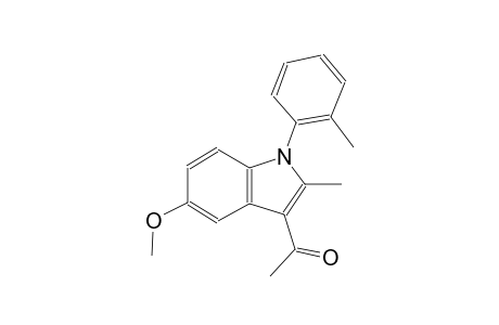 ethanone, 1-[5-methoxy-2-methyl-1-(2-methylphenyl)-1H-indol-3-yl]-