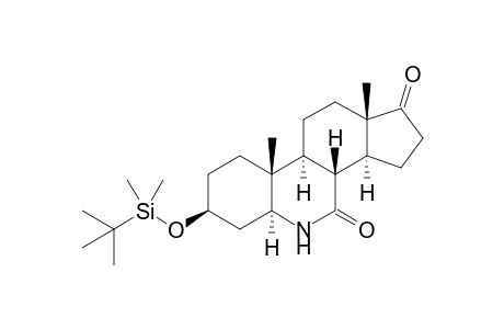 3-.beta.-(t-Butyldimethylsiloxy)-6-aza-5.alpha.-androstane-7,17-dione