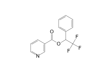 Nicotinic acid, 1-phenyl-2,2,2-trifluoroethyl ester