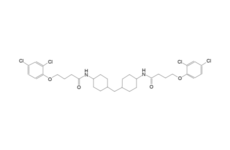 4-(2,4-dichlorophenoxy)-N-{4-[(4-{[4-(2,4-dichlorophenoxy)butanoyl]amino}cyclohexyl)methyl]cyclohexyl}butanamide