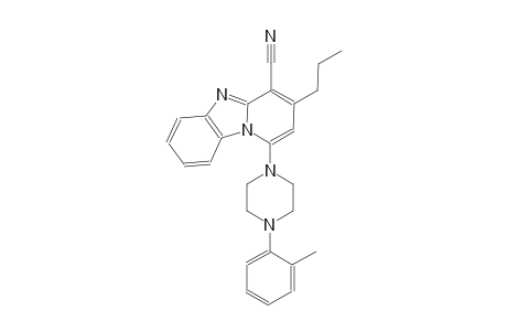 1-[4-(2-methylphenyl)-1-piperazinyl]-3-propylpyrido[1,2-a]benzimidazole-4-carbonitrile