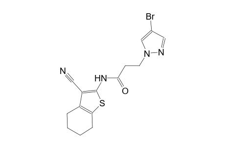 3-(4-bromo-1H-pyrazol-1-yl)-N-(3-cyano-4,5,6,7-tetrahydro-1-benzothien-2-yl)propanamide