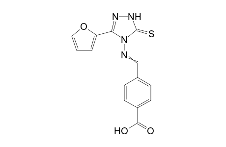 4-((3-(furan-2-yl)-5-thioxo-1H-1,2,4-triazol-4(5H)-ylimino)methyl)benzoic acid