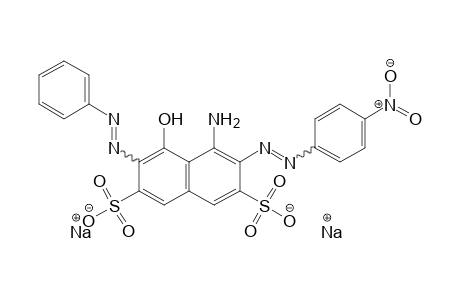 2,7-Naphthalenedisulfonic acid, 4-amino-5-hydroxy-3-[(4-nitrophenyl)azo]-6-(phenylazo)-, disodium salt
