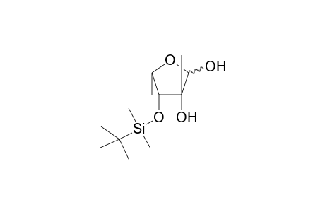3-O-(tert-Butyldimethylsilyl)-2-C-methyl-5-deoxy-L-lyxofuranose