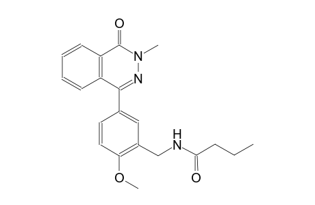 N-[2-methoxy-5-(3-methyl-4-oxo-3,4-dihydro-1-phthalazinyl)benzyl]butanamide