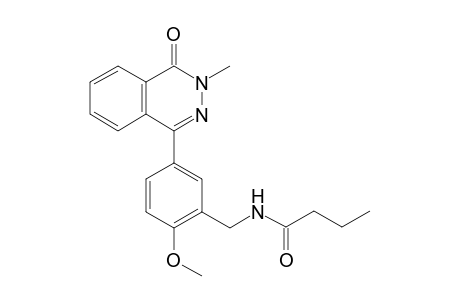 N-[2-methoxy-5-(3-methyl-4-oxo-3,4-dihydro-1-phthalazinyl)benzyl]butanamide