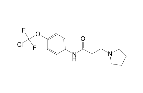 N-[4-[chloranyl-bis(fluoranyl)methoxy]phenyl]-3-pyrrolidin-1-yl-propanamide