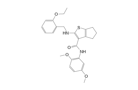 4H-cyclopenta[b]thiophene-3-carboxamide, N-(2,5-dimethoxyphenyl)-2-[[(2-ethoxyphenyl)methyl]amino]-5,6-dihydro-