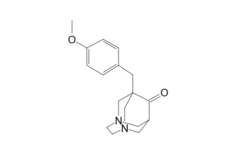 1-[(4-Methoxyphenyl)methyl]-3,6-diazatricyclo[4.3.1.1(3,8)]undecan-9-one