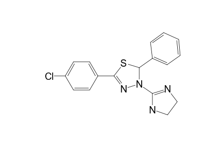 1,3,4-Thiadiazole, 5-(4-chlorophenyl)-3-(4,5-dihydro-1H-imidazol-2-yl)-2,3-dihydro-2-phenyl-