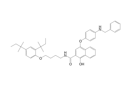 2-Naphthalenecarboxamide, N-[4-[2,4-bis(1,1-dimethylpropyl)phenoxy]butyl]-1-hydroxy-4-[4-[(phenylmethyl)amino]phenoxy]-