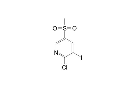 2-Chloranyl-3-iodanyl-5-methylsulfonyl-pyridine