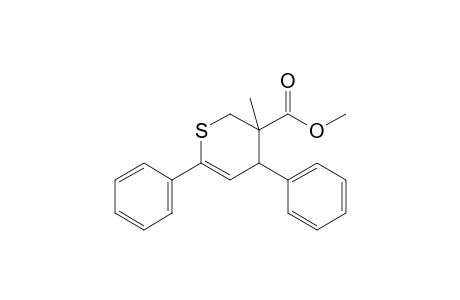 3-Methyl-4,6-diphenyl-2,4-dihydrothiopyran-3-carboxylic acid methyl ester