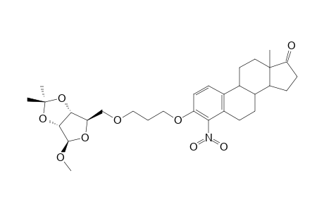 METHYL-5-O-(GAMMA-[(17-OXO-4-NITRO-ESTRA-1,3,5(10)-TRIEN-3-YL)-OXY]-PROPYL)-2,3-O-ISOPROPYLIDENE-BETA-D-RIBOFURANOSIDE