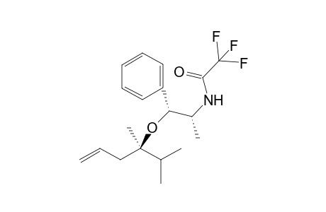 (4S,1'R,2'R)-4,5-Dimethyl-4-(2'-trifluoroacetamido-1'-phenylpropoxy)hex-1-ene