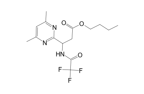 Butyl 3-(4,6-dimethyl-2-pyrimidinyl)-3-[(trifluoroacetyl)amino]propanoate