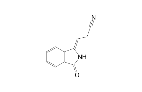 3-(3'-Oxo-2',3'-dihydro-1H-isoindol-1'-ylidene)-propionitrile