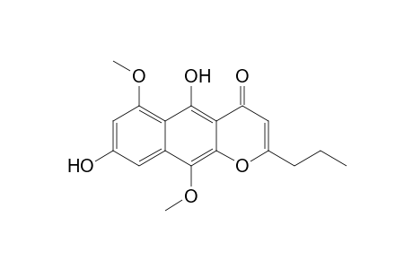 5,8-Dihydroxy-6,10-dimethoxy-2-propyl-4-benzo[g][1]benzopyranone
