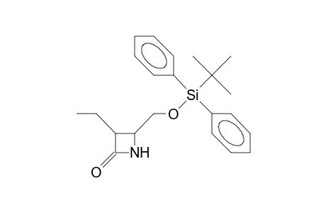 4-(T-Butyl-diphenyl-silyloxymethyl)-3-ethyl-azetidin-2-one