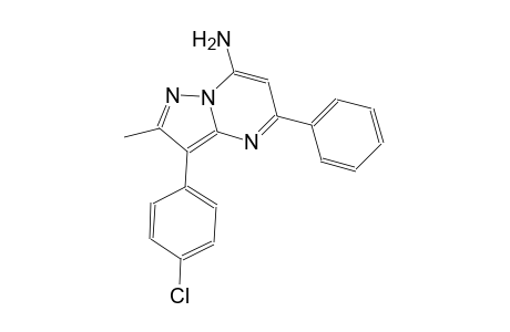 pyrazolo[1,5-a]pyrimidin-7-amine, 3-(4-chlorophenyl)-2-methyl-5-phenyl-