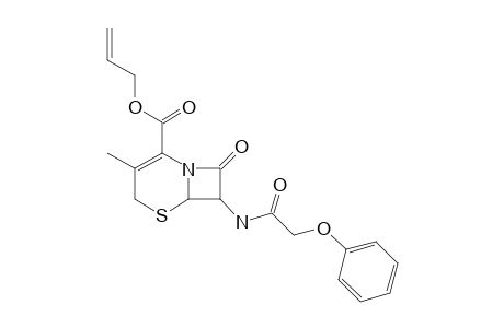 ALLYL-(6R,7R)-7-PHENOXY-ACETYL-AMINO-CEPH-3-EM-4-CARBOXYLATE