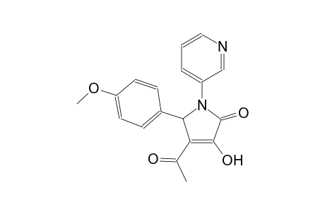 2H-pyrrol-2-one, 4-acetyl-1,5-dihydro-3-hydroxy-5-(4-methoxyphenyl)-1-(3-pyridinyl)-