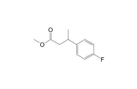 3-(4-Fluorophenyl)butanoic acid, methyl ester