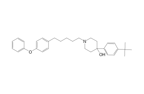4-Piperidinol, 4-[4-(1,1-dimethylethyl)phenyl]-1-[5-(4-phenoxyphenyl)pentyl]-
