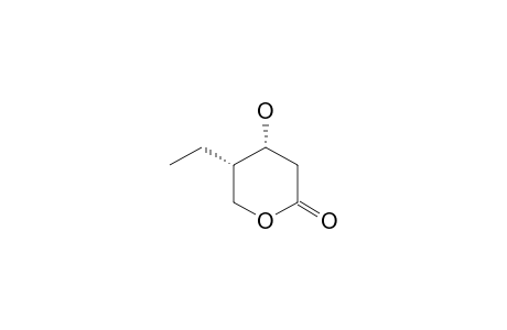 (4R,5S)-5-ethyl-4-hydroxyoxan-2-one