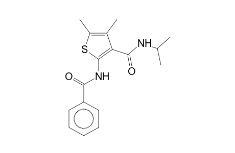 2-(Benzoylamino)-N-isopropyl-4,5-dimethyl-3-thiophenecarboxamide