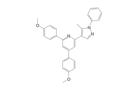 2,4-Bis(4-methoxyphenyl)-6-(5-methyl-1-phenyl-1H-pyrazol-4-yl)pyridine