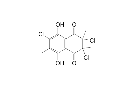 2,3,7-Trichloro-5,8-dihydroxy-2,3,6-trimethyl-1,2,3,4-tetrahydronaphthalene-1,4-dione