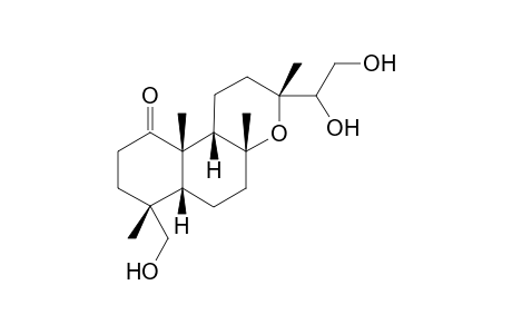 1-Oxo-14,15,18-trihydroxymanoyl Oxide