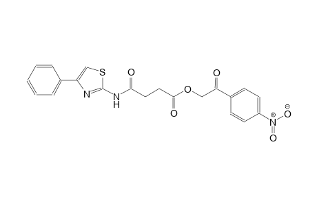 2-(4-nitrophenyl)-2-oxoethyl 4-oxo-4-[(4-phenyl-1,3-thiazol-2-yl)amino]butanoate
