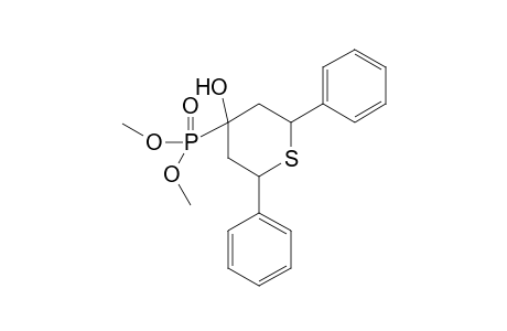 Phosphonic acid, P-(tetrahydro-4-hydroxy-2,6-diphenyl-2H-thiopyran-4-yl)-, dimethyl ester