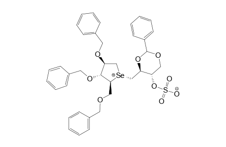 2,3,5-TRI-O-BENZYL-1,4-DIDEOXY-1,4-[[(2S,3S)-2,4-BENZYLIDENEDIOXY-3-(SULFOXY)-BUTYL]-EPISELENONIUMYLIDENE]-D-ARABINITOL-INNER-SALT