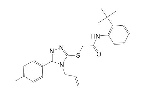 2-{[4-allyl-5-(4-methylphenyl)-4H-1,2,4-triazol-3-yl]sulfanyl}-N-(2-tert-butylphenyl)acetamide