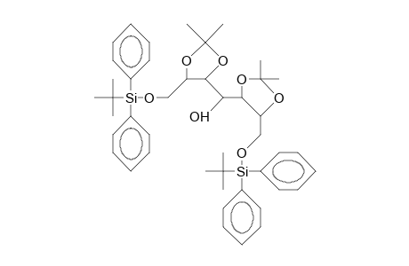 1,7-Di-O-tert-butyl-diphenyl-silyl-2,3:5,6-di-O-isopropylidene-D-glycero-D-talo-heptitol
