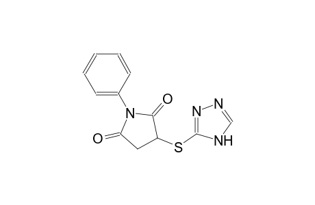 1-phenyl-3-(4H-1,2,4-triazol-3-ylsulfanyl)-2,5-pyrrolidinedione