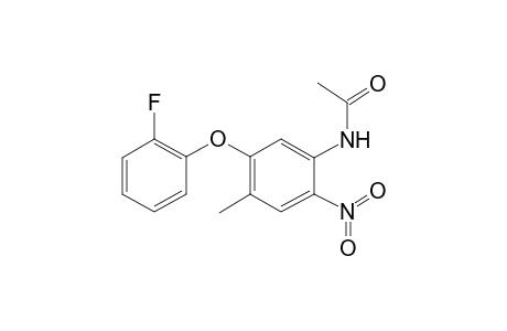 N-[5-(2-Fluorophenoxy)-4-methyl-2-nitrophenyl]acetamide