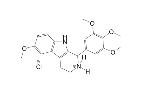 6-methoxy-1-(3,4,5-trimethoxyphenyl)-2,3,4,9-tetrahydro-1H-beta-carbolin-2-ium chloride