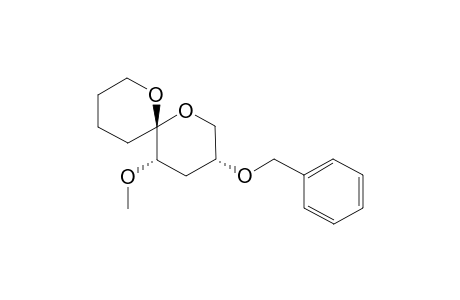 [3R*,5S*,6S*]-3-BENZYLOXY-5-METHOXY-1,7-DIOXASPIRO-[5.5]-UNDECANE