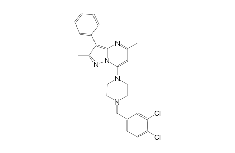 7-[4-(3,4-dichlorobenzyl)-1-piperazinyl]-2,5-dimethyl-3-phenylpyrazolo[1,5-a]pyrimidine
