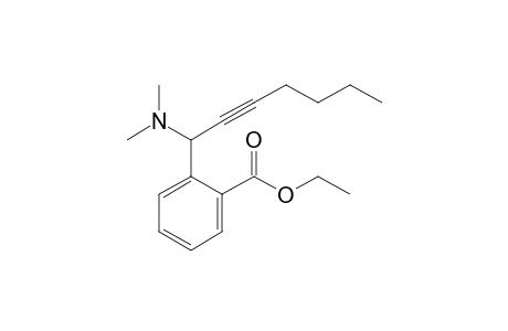 2-[1-(Dimethylamino)-2-heptynyl]benzoic acid ethyl ester