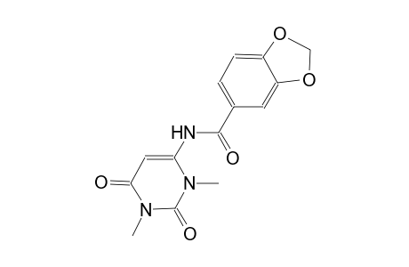 N-(1,3-dimethyl-2,6-dioxo-1,2,3,6-tetrahydro-4-pyrimidinyl)-1,3-benzodioxole-5-carboxamide