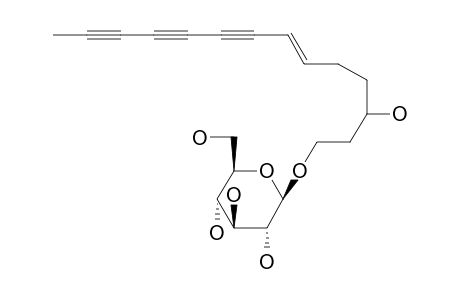 BETA-D-GLUCOPYRANOSYLOXY-3-HYDROXY-6-(E)-TETRADECENE-8,10,12-TRIYNE